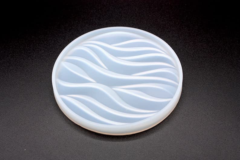 Image of SNOOGG Pack of 1 Round 3D Silicone Mold for Epoxy Resin Art, DIY Casting, Making Coasters, Home Decoration, Cup Mats, and Customized Craft Projects