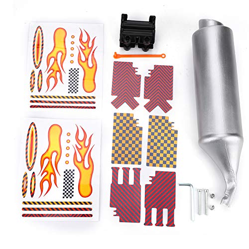 Fyearfly Système de Son d'échappement de vélo, système d'échappement de Tuyau Turbo de vélo Kit de Cartes de Fabricant de Son de Rayon de vélo, adapté...