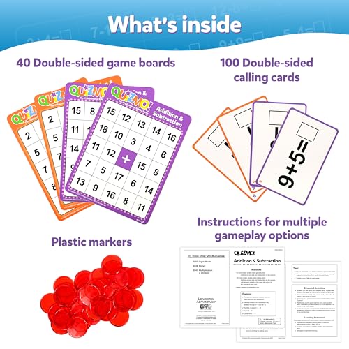 Juego de mesa QUIZMO Addition & Subtraction miniatura 4