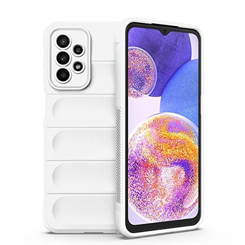 Coque de téléphone silicone liquide blanc Samsung M23 protection portable quotidienne