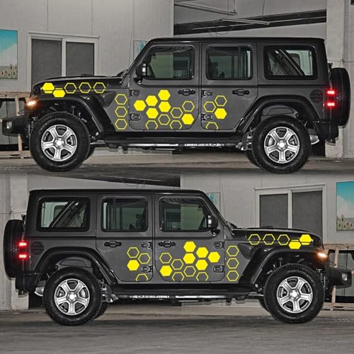 Pegatinas para parachoques de coche estilo tuning hexágonos para rutas 3