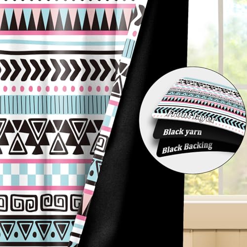 Rideaux occultants à œillets style ethnique chic de qualité - 3
