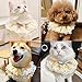 Psdndeww Pet Costume for Cat Dog Lace Princess Saliva Towel Bib Scarf Holiday Dress-Up Accessories for Cats Small Do