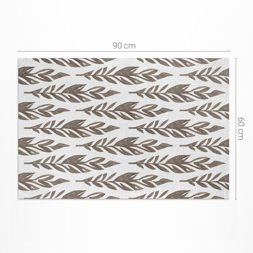 Tapis de balcon imperméable et résistant à la décoloration en PVC rectangle 60x90cm