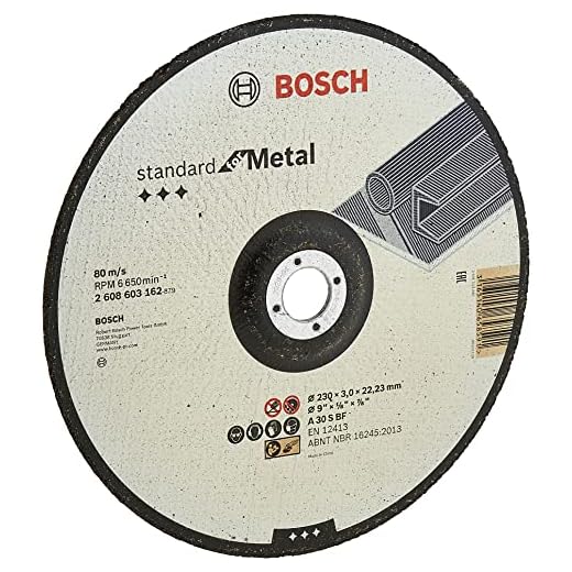 Bosch Accessories 2608603162 Disque à tronçonner à moyeu déporté standard for metal A 30 S BF 230 mm 22,23 mm 3,0 mm