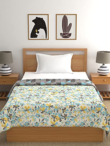 Image of Trident Reversible Queen Dohar, Microfiber, Dohar Double Bed, Queen Size Blanket, Super Soft Quilt, Comfort Living Dohar Collection 90 GSM, Maize, Single