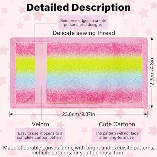 Image of AI-DEE RFID Trifold Canvas Outdoor Sports Wallet for Kids - Front Pocket Wallet with Magic Sticker