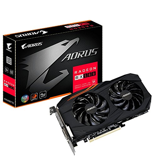 AORUS Radeon RX580 4G - graphics cards (AMD, Radeon RX 580, 7680 x 4320 pixels, 1380 MHz, 2-Way CrossFireX, 7680 x 4320 pixels)