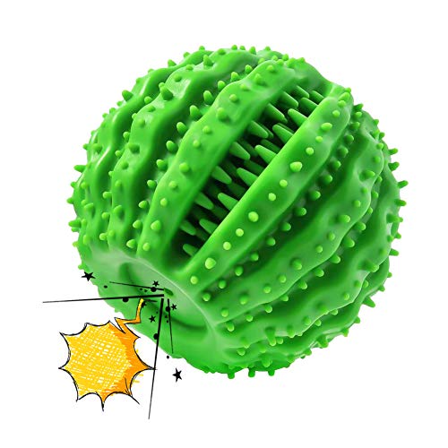 X&Y ANGEL Dog Squeaky Toys - Dog Chew Toys for Aggressive chewers Large Medium Breed-Almost Indestructible Durable Natural Rubber(Dog Ball Toys)