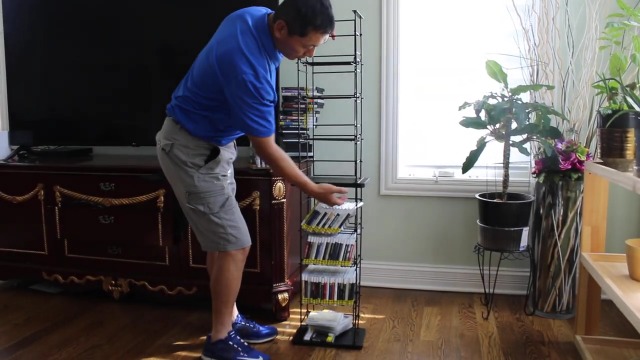 Amazon.com: FixtureDisplays CD Tower Media Rack DVD Organizer