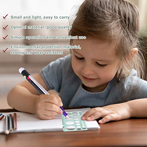 Réguas de estêncis de moldes de construção geométricos para construção de 4 peças Tehaux para constr