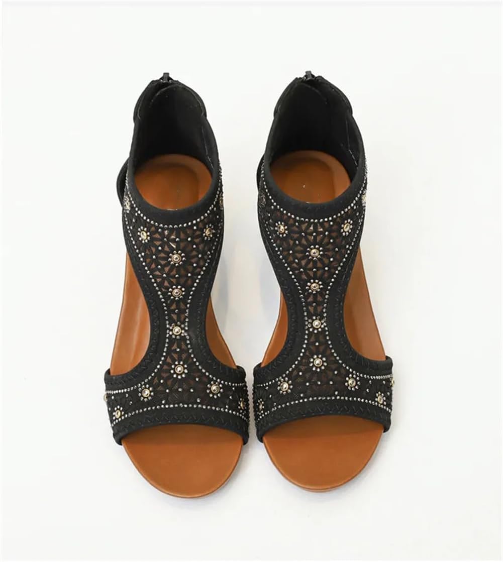 ビンテージ USA製 BROWN BORS SHOES 黒ラッカー シューホーン 靴ベラ アドバタイジング 企業物 携帯用にも キーホルダー d144  - 札幌 ビンテージ 古着屋 BRIDGE（ブリッジ） ビンテージ古着 通販サイト | オンラインストア 女性は背中のジッパーヴィンテージホローアウトラインストーンプラットフォームシューズ付きのつま先のウェッジサンダルを開きます