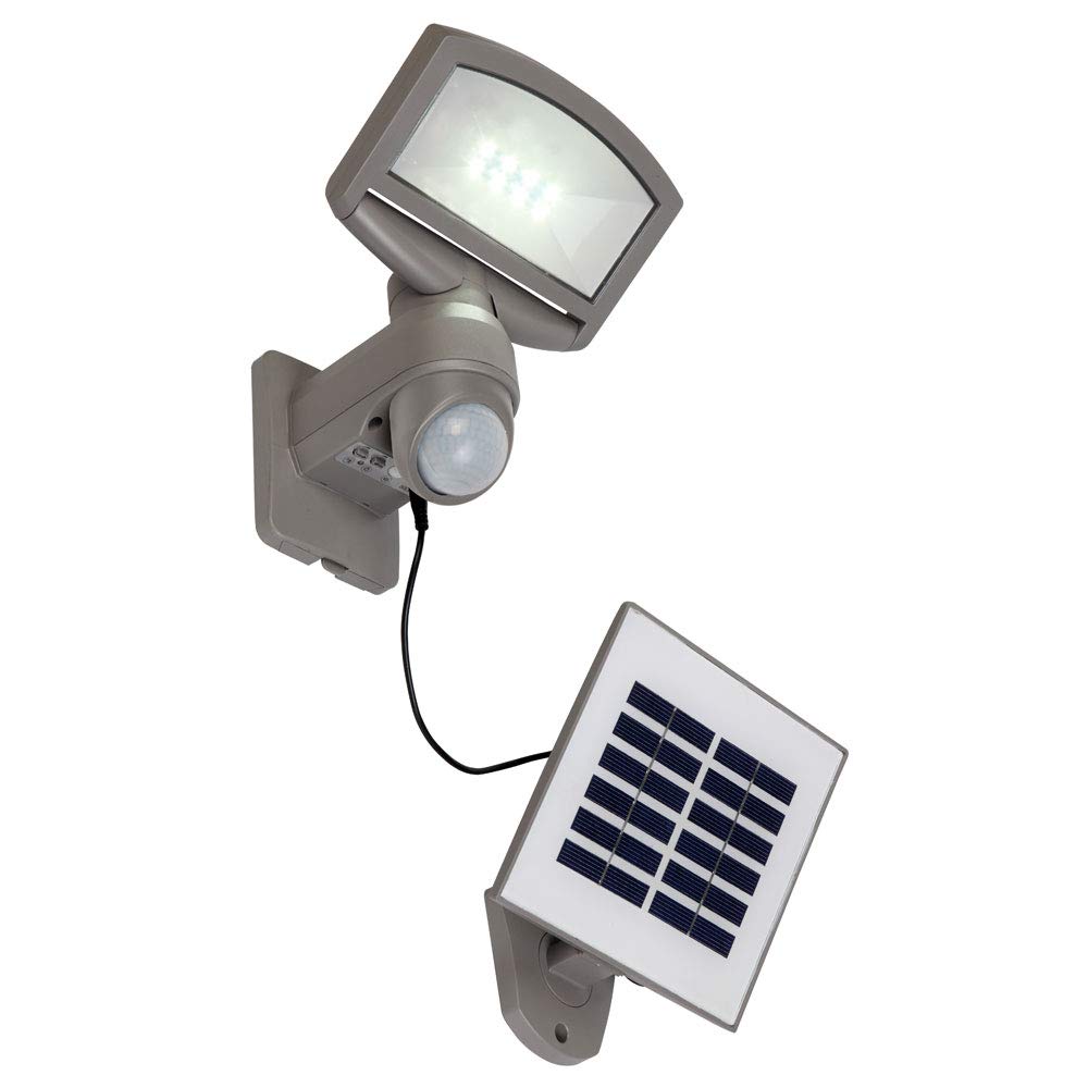 Eco Light lampada solare Außenwand Sunshine, con pannello solare, sensore di movimento, girevole e orientabile, IP44 P 9016 si