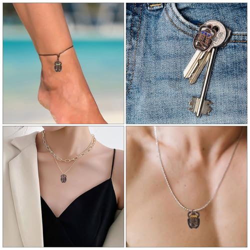 Pendentifs coléoptère strassés pour sublimer vos bracelets faits main - 3
