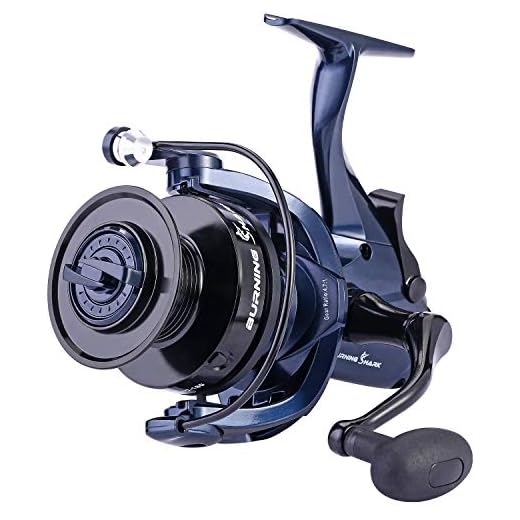 Sougayilang Baitrunner Fishing Reel,13+1BB,Spinning Reel for Catfish,Carp,Walleye,Striped Bass,with a Spare Spool-MG7000