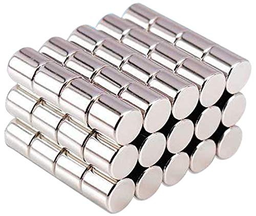 GXHUANG 30pc 7x7mm Cylindrical Round Decorative Refrigerator Magnets Office Magnet for Fridge,Office, Craft, Science Projects, Art