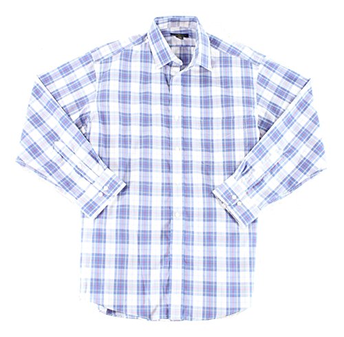 Club Room Mens Wrinkle Resistant Classic Fit Dress Shirt Blue