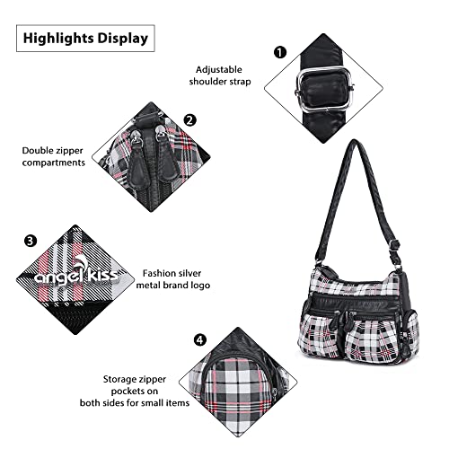 Image of Angel Kiss Crossbody Bags for Women, Ladies Shoulder Handbags and Purses Medium Faux Leather Pocketbooks | Ladies