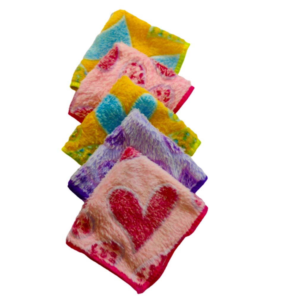 Multicolor Printed Super Soft Fur Handkerchief For Babies Cotton Face Towel For Babies,Children,Baby Boy Baby Girl Pack Of 6 Hanky-image-33