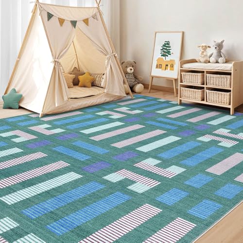 Image of cotiled Boho 8x10 Area Rugs for Living Room: Large Moroccan Washable Rug