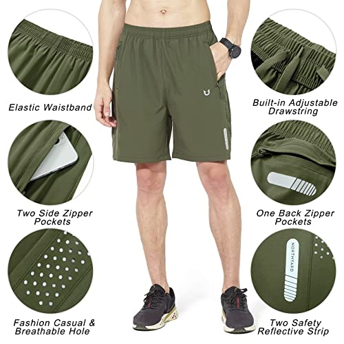 Image of NORTHYARD Men's Athletic Running Shorts Quick Dry Workout Shorts 7 inch / 5 inch / 9 inch Lightweight Sports Gym Basketball Shorts Hiking