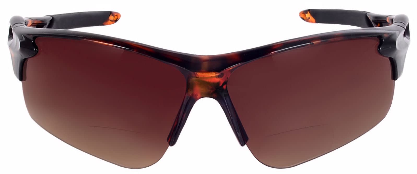 Mass Vision The Allstars 3 Pair of our Most Popular Bifocal Sport Wrap Unisex Sunglasses (Tortoise, 1.75, multiplier_x)
