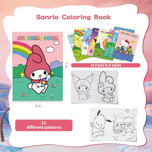 Avono SANLIOCOLORING Kitty Birthday Party Supplies, 24Pcs Kitty Coloring Books For Kawaii Birthday Party Favors Gifts thumb #1
