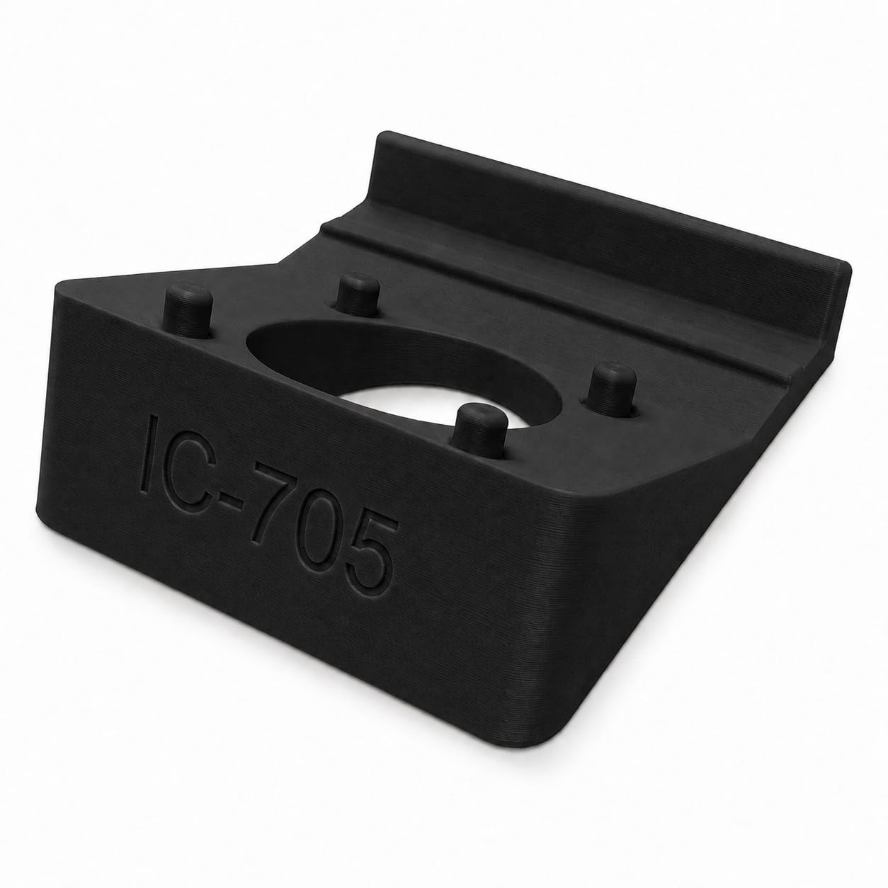 Splash N Color Black Splashncolor Ham Radio Stand For Icom Ic-705 – No-Screw Freestanding Desktop Holder | Angled Screen Display | Portable Transceiver Mount For Qrp Operations