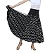 CISMARK Elegant Sequin Long Swing Ballroom Waltz Dance Skirt for Women Black, One Size