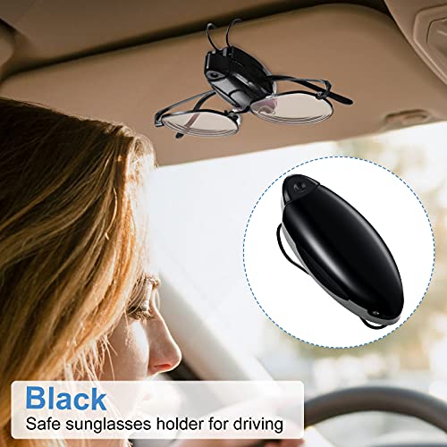 Image of Frienda 5 Pcs Sunglasses Holder for Car Sun Visor Clip, Sunglass Holder for Visor Eyeglasses Mount Ticket Card Clip Car Accessories for Women Men (Stylish Color)