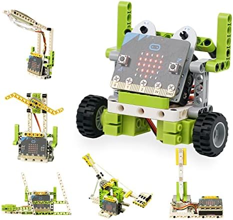 ELECFREAKS microbit Ring:bit 6-in-1 Building Bricks Kit, Programm...