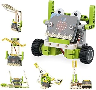 ELECFREAKS microbit Ring:bit 6-in-1 Building Bricks Kit, Programmable STEM Educational Learning Kit with 200+ Building Blocks(Without Micro:bit)