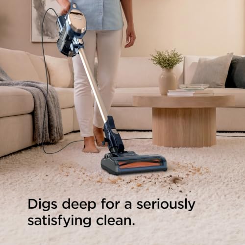 Image of Shark Rocket Turbo Corded Stick Vacuum, Self-Cleaning, Navy, TV301