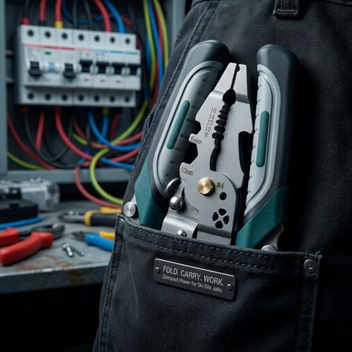 Image of HUPLA 9-in-1 Multifunction Wire Stripper and Cutter Plier | Heavy Duty Wire Cutter Tool for Electricians & DIY Use | Cuts & Strips Copper & Aluminium Wires | Ergonomic Non-Slip Handle