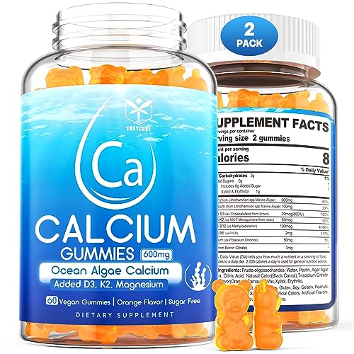 envycure-Sugar-Free-Calcium-Gummies-600mg-Ocean-Algae-Calcium-with-Vitamin-D3-K2-Magnesium-B6-B12-Organic-Calcium-Supplement-for-Bone-Strength-Teeth-Health-Orange-Flavor-Vegan-2-Pack