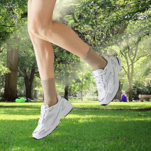 Unisex Ultra-Soft Cotton Crew Socks 7-Pairs Pack – Breathable Athletic Casual Socks for Workout & Everyday, Non-Slip Cushioned Mid Calf Multi-Color Pack (Fits Men 8-10/Women 6-12)"2