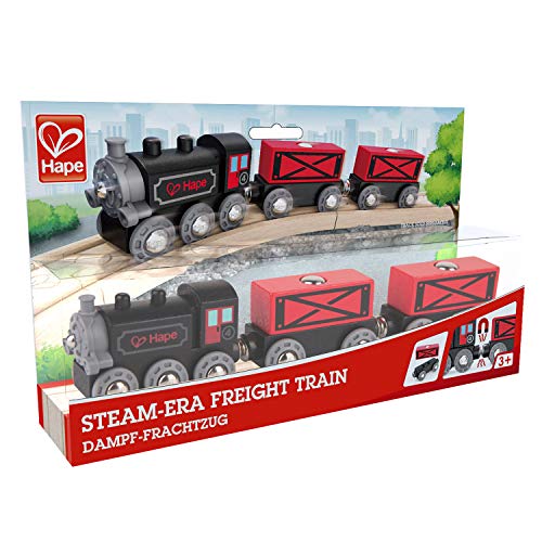 Hape E3719 Steam-Era Passenger Train - Wooden Train Track Accessories - Image 3