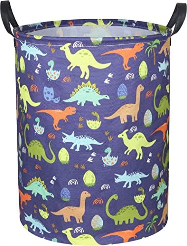Image of CLOCOR Dinosaur Laundry Basket,Kids Toy Storage Bin,Baby Dirty Clothes Hamper,Nursery Hamper for Bedroom,Bathroom Decor,Gift Basket (Dinosaur)