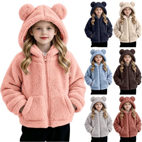 Toddler Baby Girls Fleece Jacket Fuzzy Warm Zip Up Winter Coat 18-24 Months - image 1