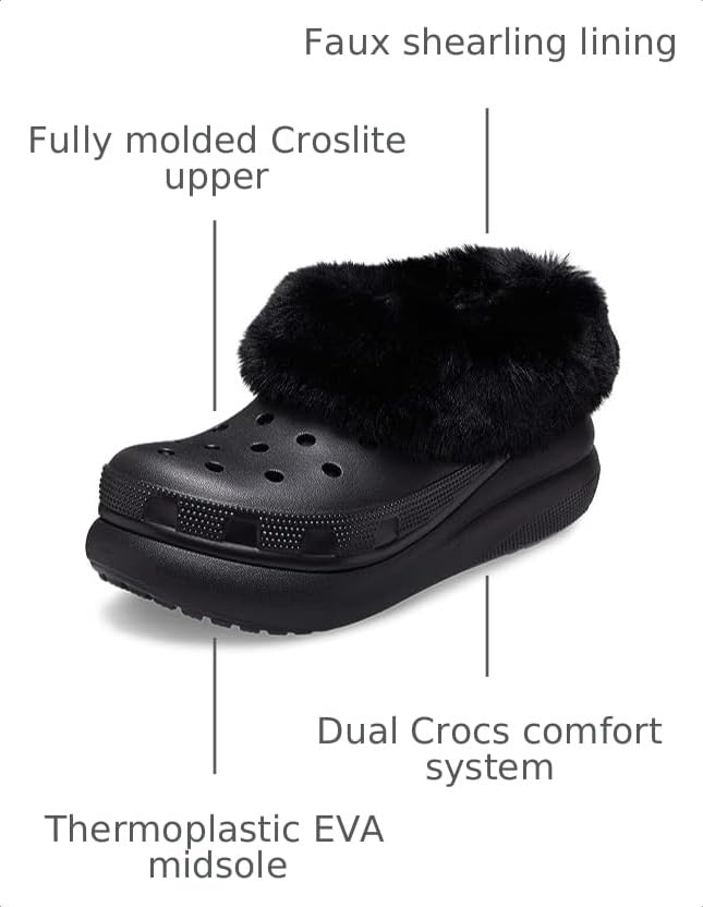 Image of Crocs Unisex Adult Classic Furever Crush Lined Shoe