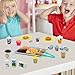 Pretend Play Kitchen Mini Foods Set for Kids Hamburger Fries Noodles Drink with Tray Playset,Play House Kitchen Accessories Role Toys Birthday Gifts for Boys Girls 3 4 5 Yrs (29Pcs Dessert Drinks)