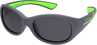 Kids @School Gafas solares deportivas para niños | Niñas y niños | 100% protección UV 400 | polarizadas | de goma flexible irrompible | 5-10 años | solo 22 gramos