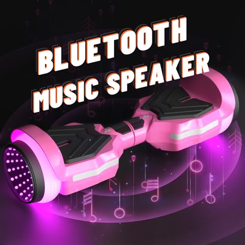 Image of SIMATE Scooter, Colorful LED Light-Up Wheels, Bluetooth Speakers and APP, Dual 250W Motors, 8.5 mph Max Speed & 8.5 Miles Max Range, Gifts for Kids Adults Girls Boys