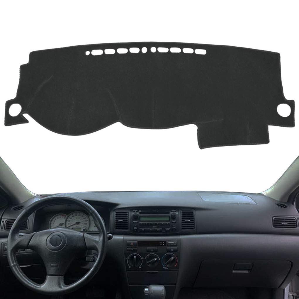 Yiz Dash Cover Mat Custom Fit for Toyota Corolla 2003 2004 2005 2006 2007 2008,Dashboard Cover Pad(Black) Z01