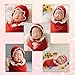 4 PCS Newborn Photography Props, Baby Photo Props Long Ripple Wraps, Blanket Scarf and Hat for 0-12 Months