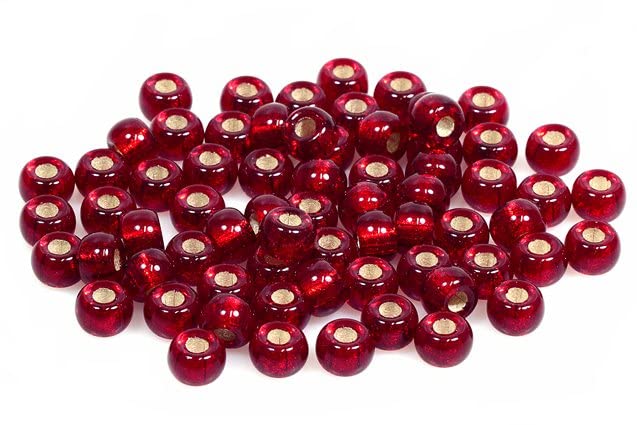 300pcs Pressed Rocailles Glass Seed Beads Preciosa Ornela 2/0, Transparent Red 81800 (90090-81800), Bohemia Crystal Glass, Czechia 311 19 001 โ image 1
