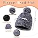 Kids Hat Scarf Gloves Set, Winter Warm Fleece Pompom Beanie Knit Scarf Christmas Gifts for Girls Boys 4-10 yr