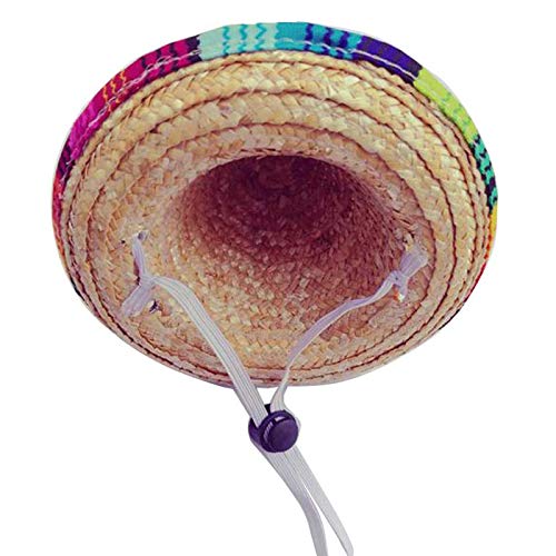 Cieovo dog sombrero hat, mini straw sombrero hats mexican hats sombrero party hats for small pets/puppy/cat 2 Cieovo dog sombrero hat, mini straw sombrero hats mexican hats sombrero party hats for small pets/puppy/cat - image 3
