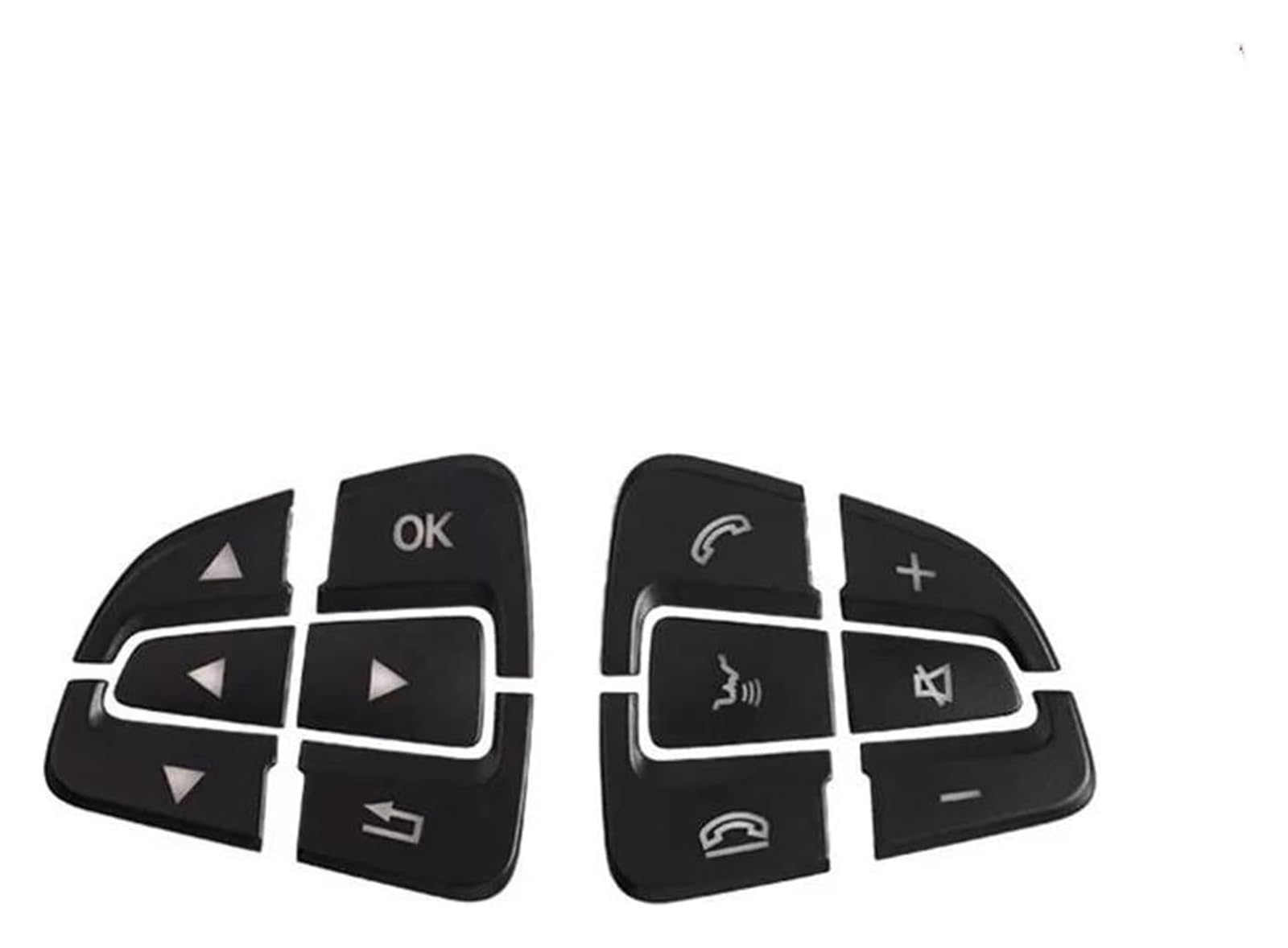 Decoration Interior Trim for Benz GLC X253 C Class W205 CLA GLA A Steering Wheel Button Covers Trim(B)