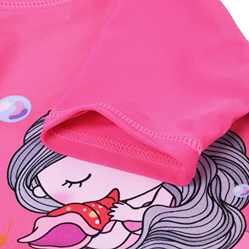 Image of Girls Long Sleeve Zipper Rash Guard 1 Piece UPF 50+ Sun Protection